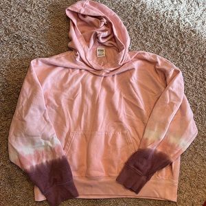 Victoria’s Secret PINK Brand Pink/Purple Ombre Fleece-top Pullover Size Large